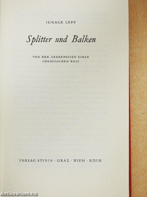 Splitter und Balken