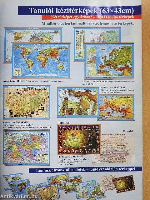 Földrajz, Történelem, Biológia, Kémia, Fizika, Környezetvédelem fóliák 2002-2003