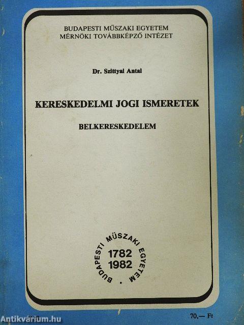 Kereskedelmi jogi ismeretek