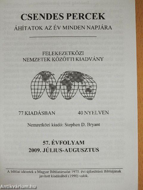 Csendes percek 2009. július-augusztus