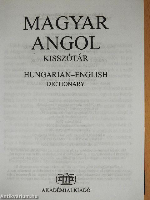 Magyar-angol kisszótár