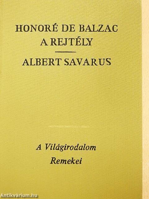 A rejtély/Albert Savarus