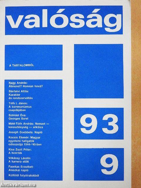 Valóság 1993. szeptember