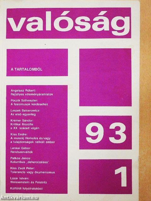 Valóság 1993. január