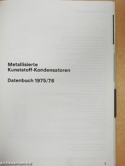 Metallisierte Kunststoff-Kondensatoren