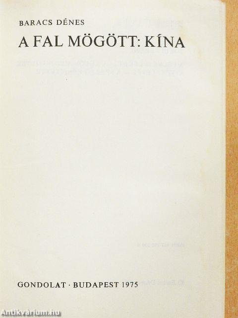 A fal mögött: Kína