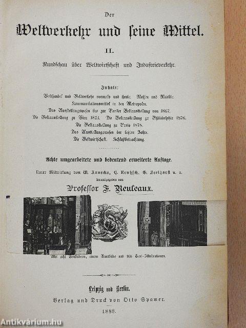 Der Weltverkehr und seine Mittel II. (gótbetűs)