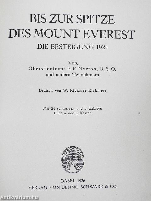 Bis zur Spitze des Mount Everest