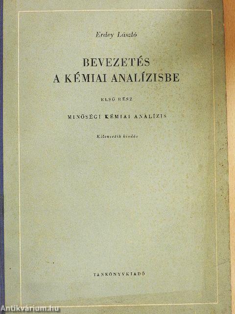 Bevezetés a kémiai analízisbe I.
