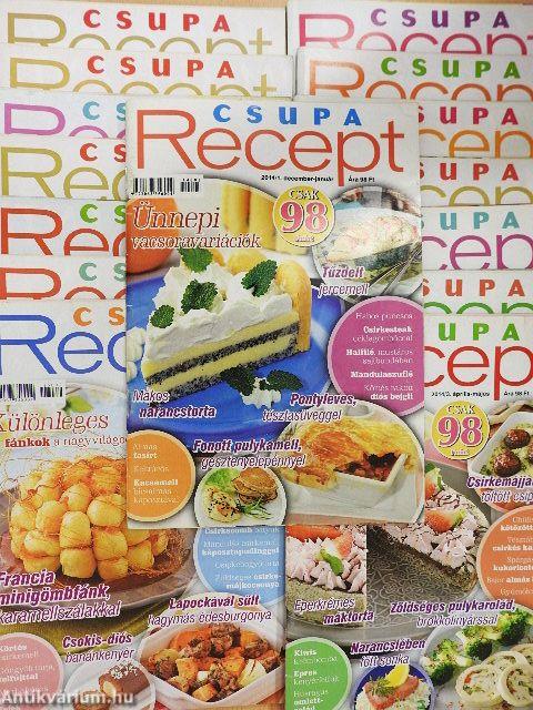 Csupa Recept  2014-2019. (vegyes számok) (15 db)