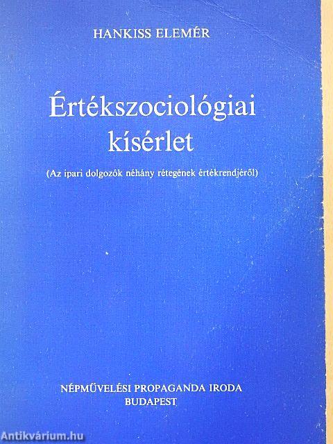 Értékszociológiai kísérlet