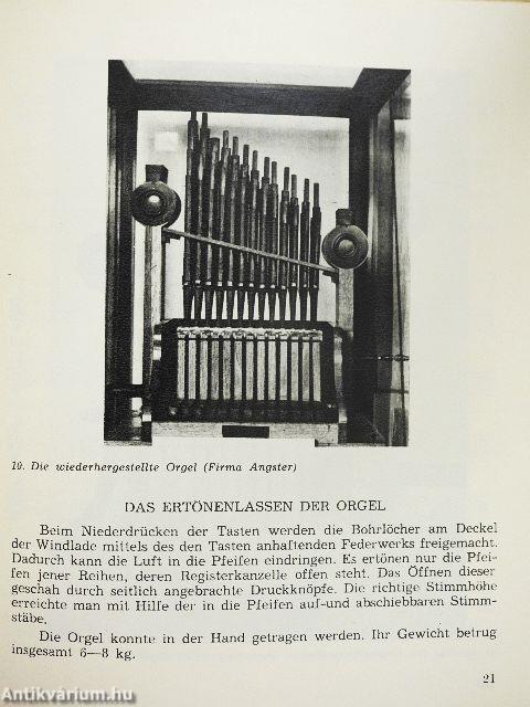 Die Orgel von Aquincum