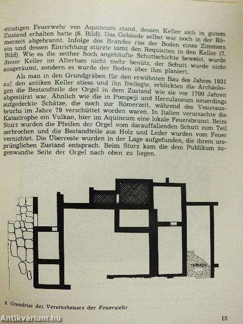 Die Orgel von Aquincum