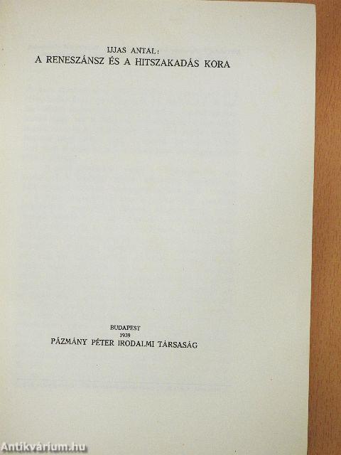 A keresztény egyház története V.