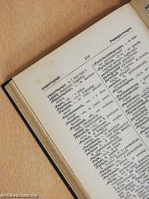 Német-magyar szótár