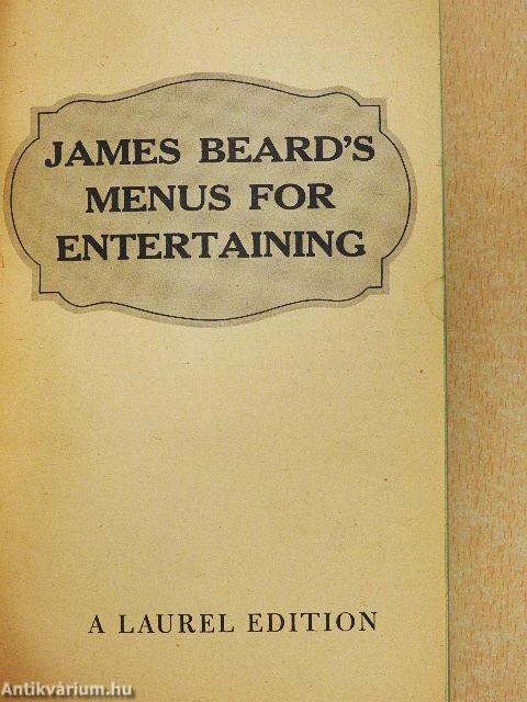 James Beard's Menus for Entertaining