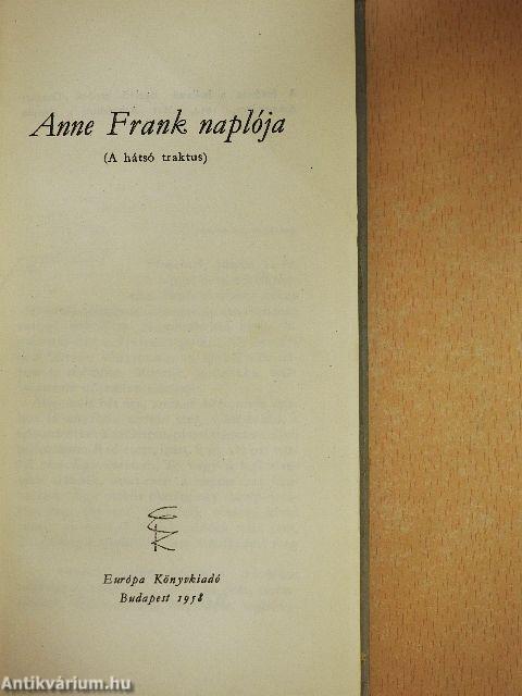 Anne Frank naplója