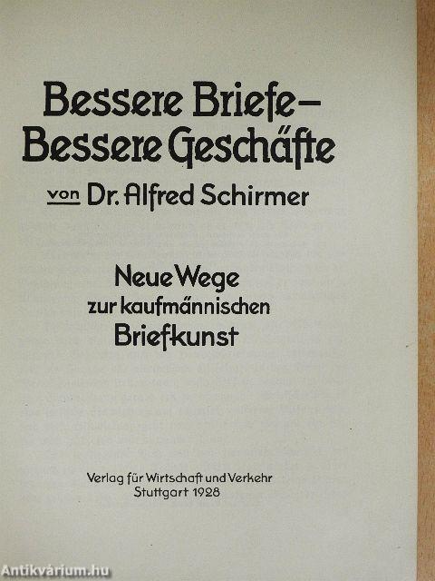 Bessere Briefe - Bessere Geschäfte (gótbetűs)