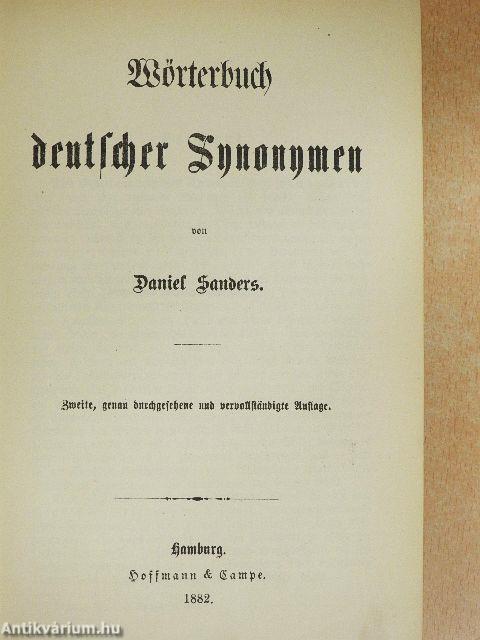 Wörterbuch deutscher Synonymen (gótbetűs)