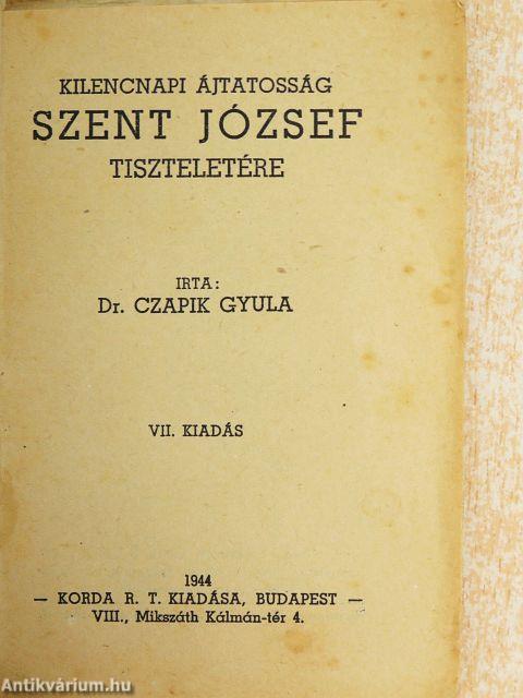 Kilencnapi ájtatosság Szent József tiszteletére