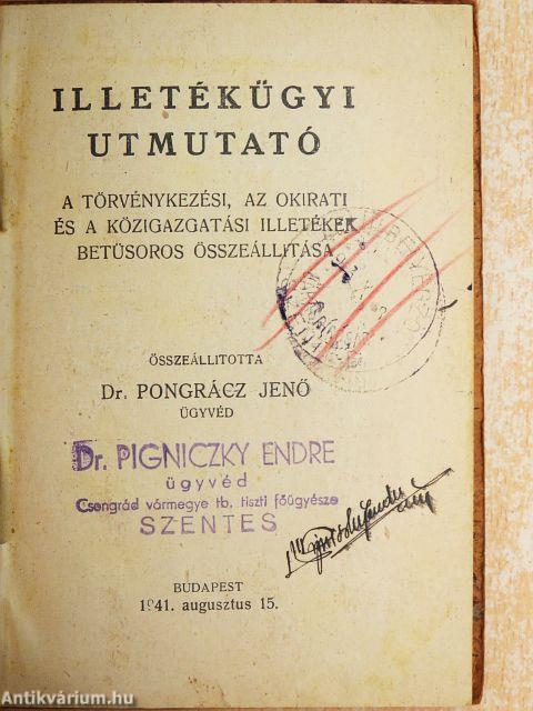 Illetékügyi utmutató