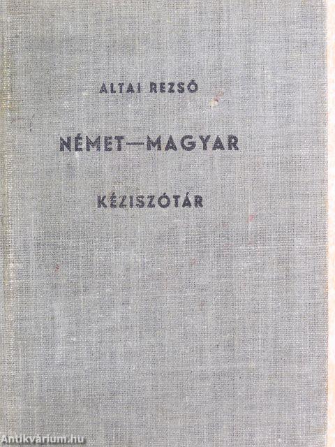 Magyar-német és német-magyar gyakorlati kéziszótár II.