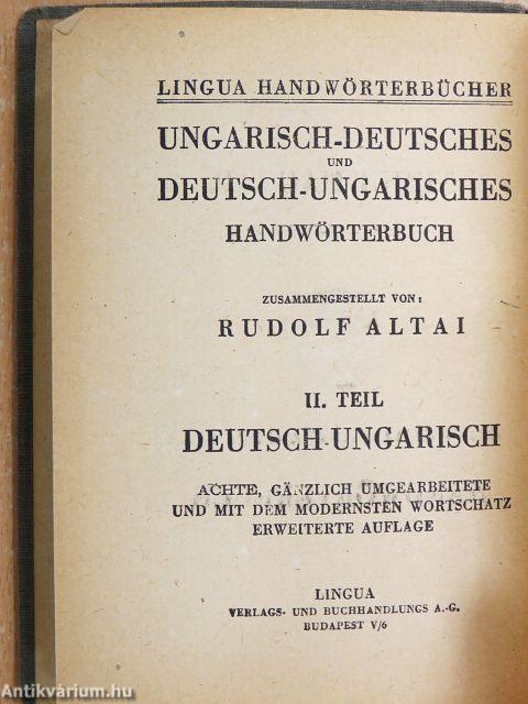 Magyar-német és német-magyar gyakorlati kéziszótár II.