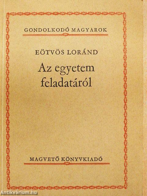 Az egyetem feladatáról