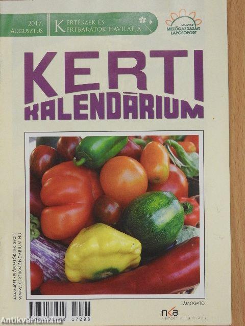 Kerti kalendárium 2017. augusztus