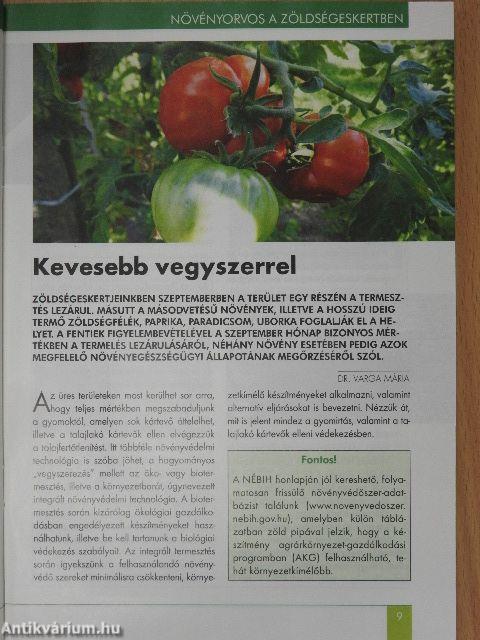 Kerti kalendárium 2017. szeptember