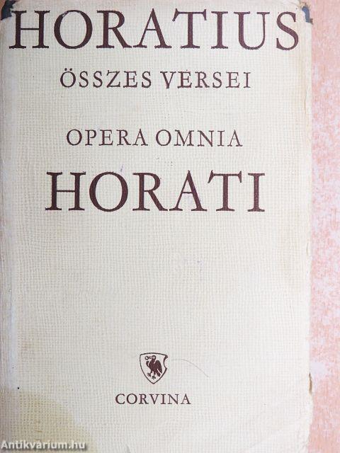 Quintus Horatius Flaccus összes versei