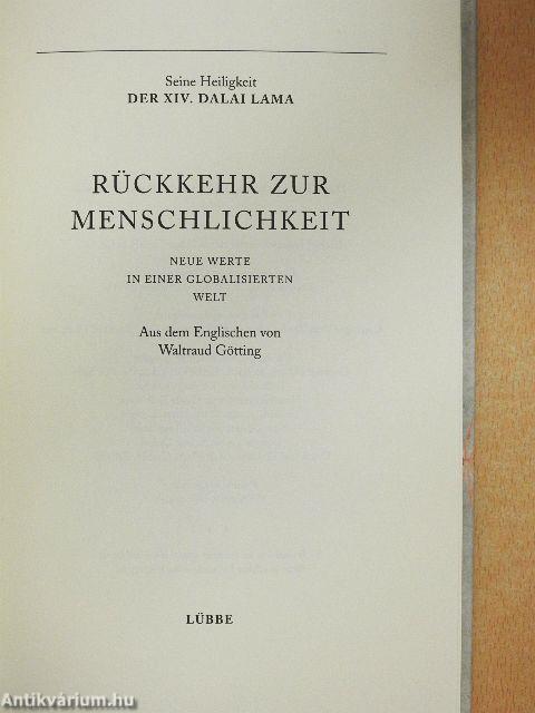 Rückkehr zur Menschlichkeit