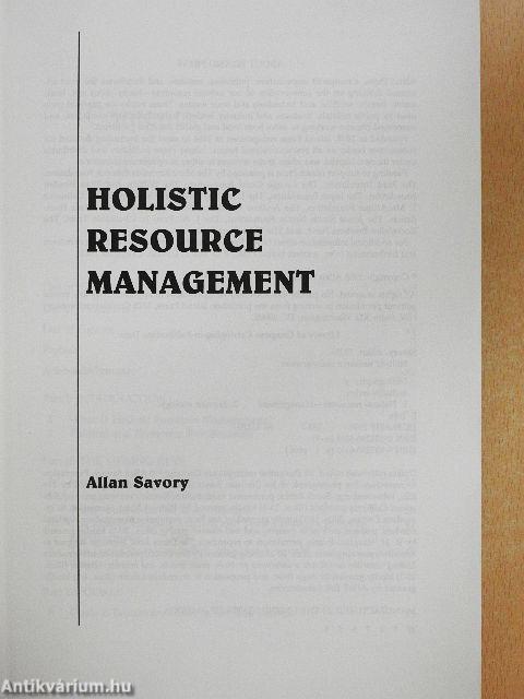 Holistic Resource Management