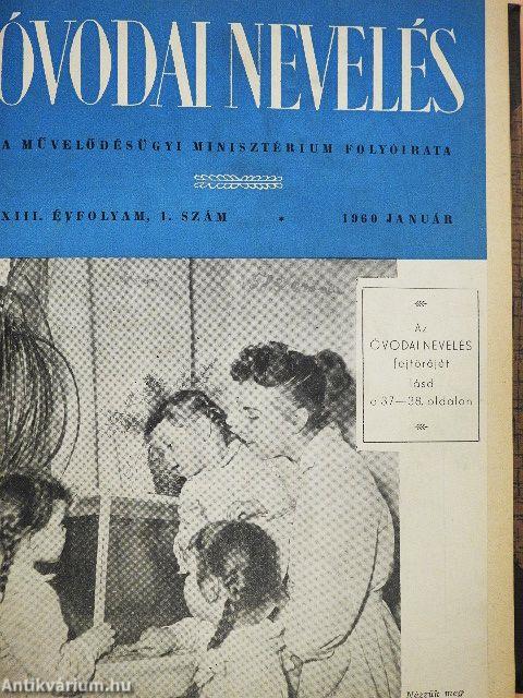 Óvodai nevelés 1960. január-december