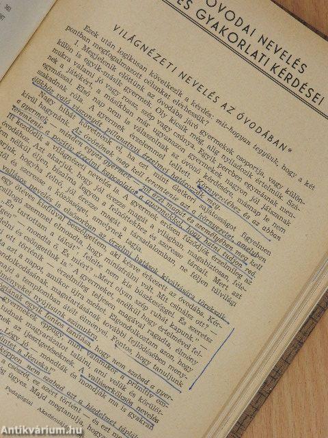 Óvodai nevelés 1960. január-december