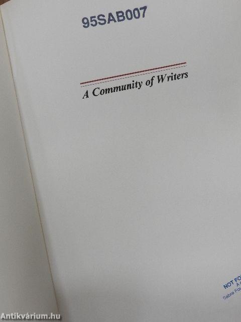 A Community of Writers