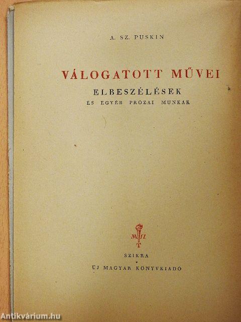 Elbeszélések és egyéb prózai munkák