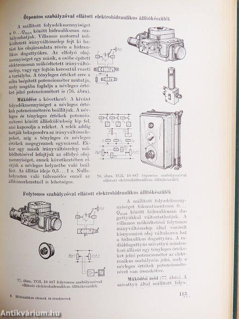Hidraulikus elemek és rendszerek kézikönyve