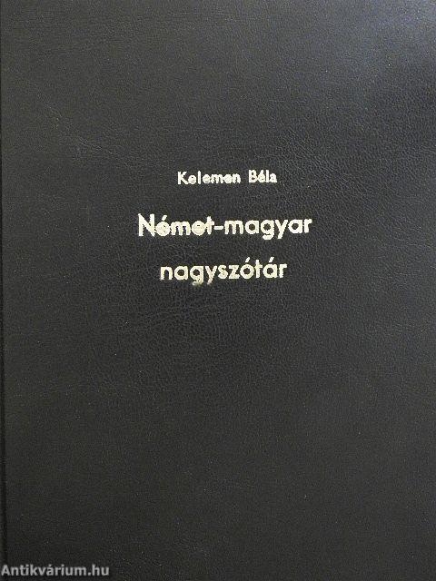 Német-magyar nagyszótár