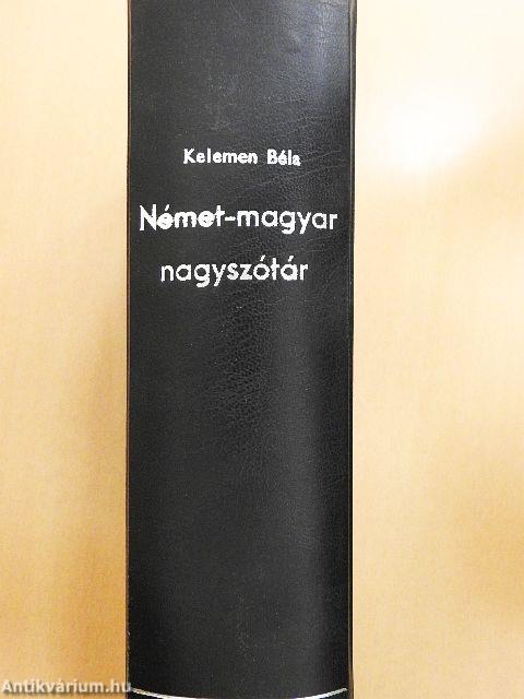 Német-magyar nagyszótár