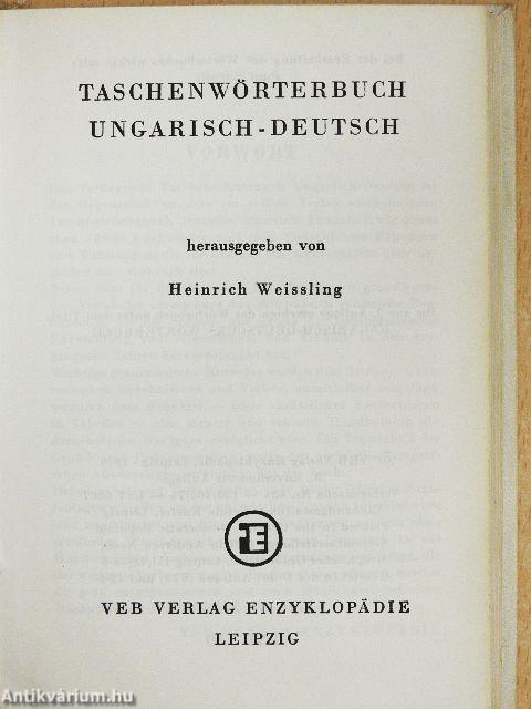 Taschenwörterbuch Ungarisch-Deutsch