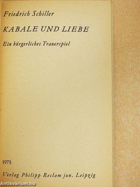 Kabale und Liebe