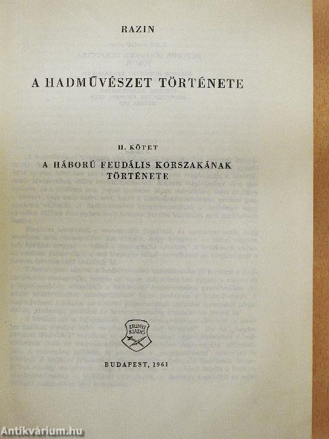 A hadművészet története II.