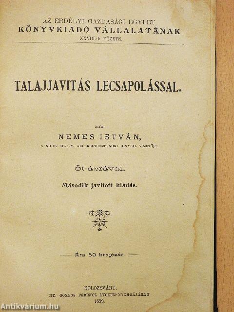 Talajjavitás lecsapolással