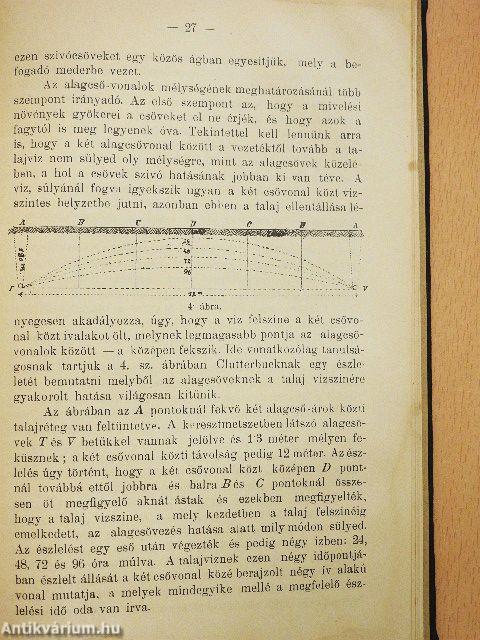 Talajjavitás lecsapolással