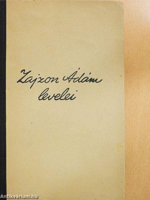 Zajzon Ádám levelei