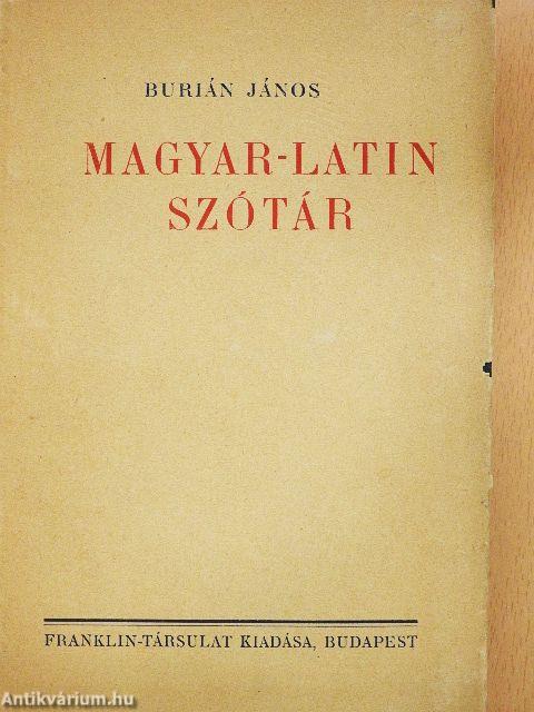 Magyar-latin szótár