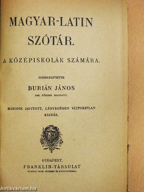 Magyar-latin szótár