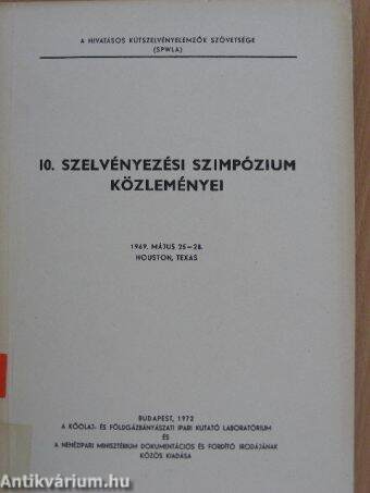 10. szelvényezési szimpózium közleményei