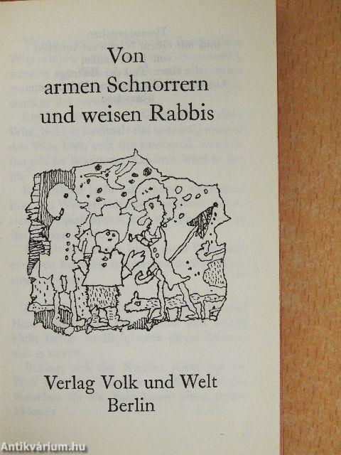 Von armen Schnorrern und weisen Rabbis